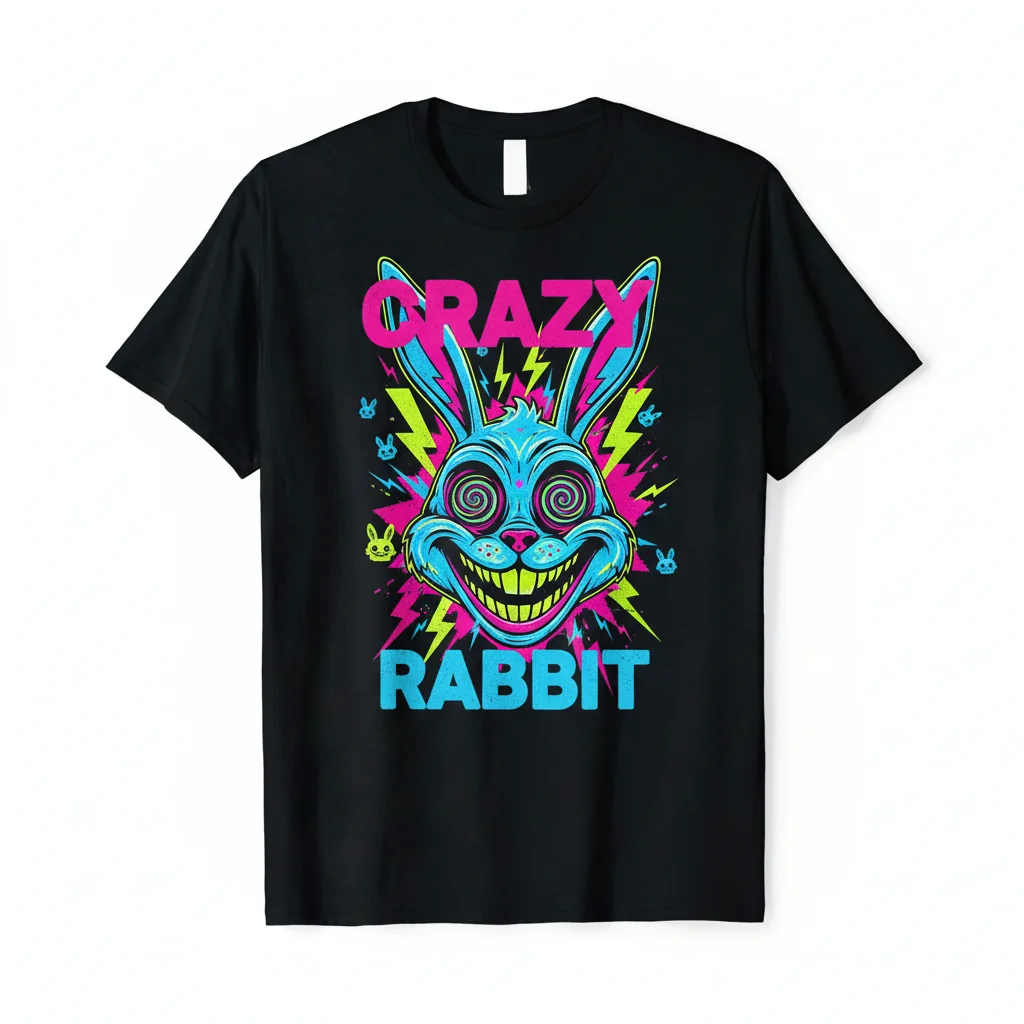 Crazy Bunny, Crazy Rabbit: A Whimsical Essential Tee