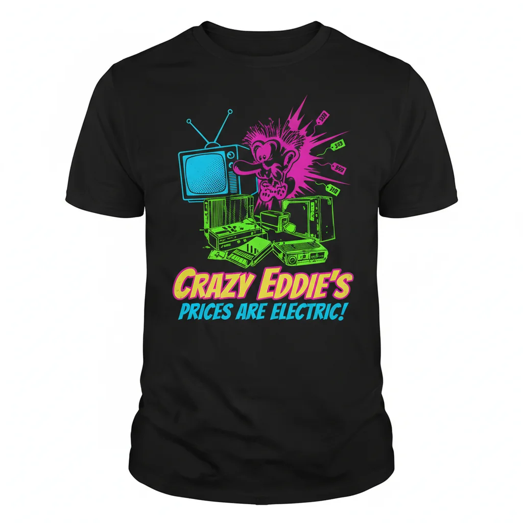 Crazy Eddie Essential T-Shirt – Premium 100% Ring-Spun Cotton Tee