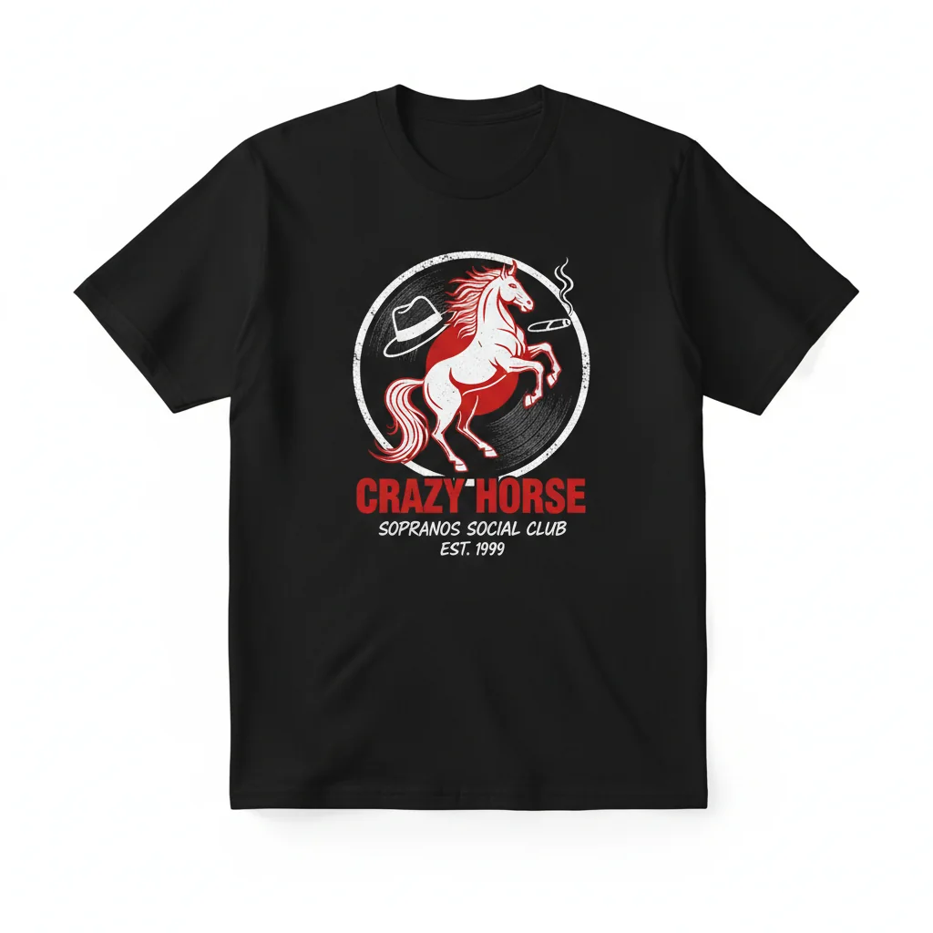 Sopranos Crazy Horse Essential T-Shirt - Premium Cotton & Retail Fit