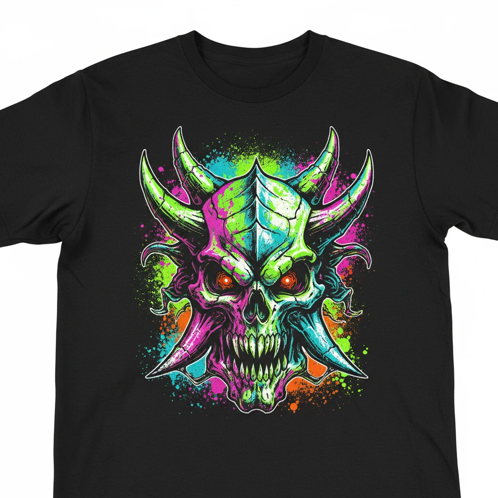 Awaken the Tyrant Within: The 'Crazy Skull Face Tyranid' Artistic Tee