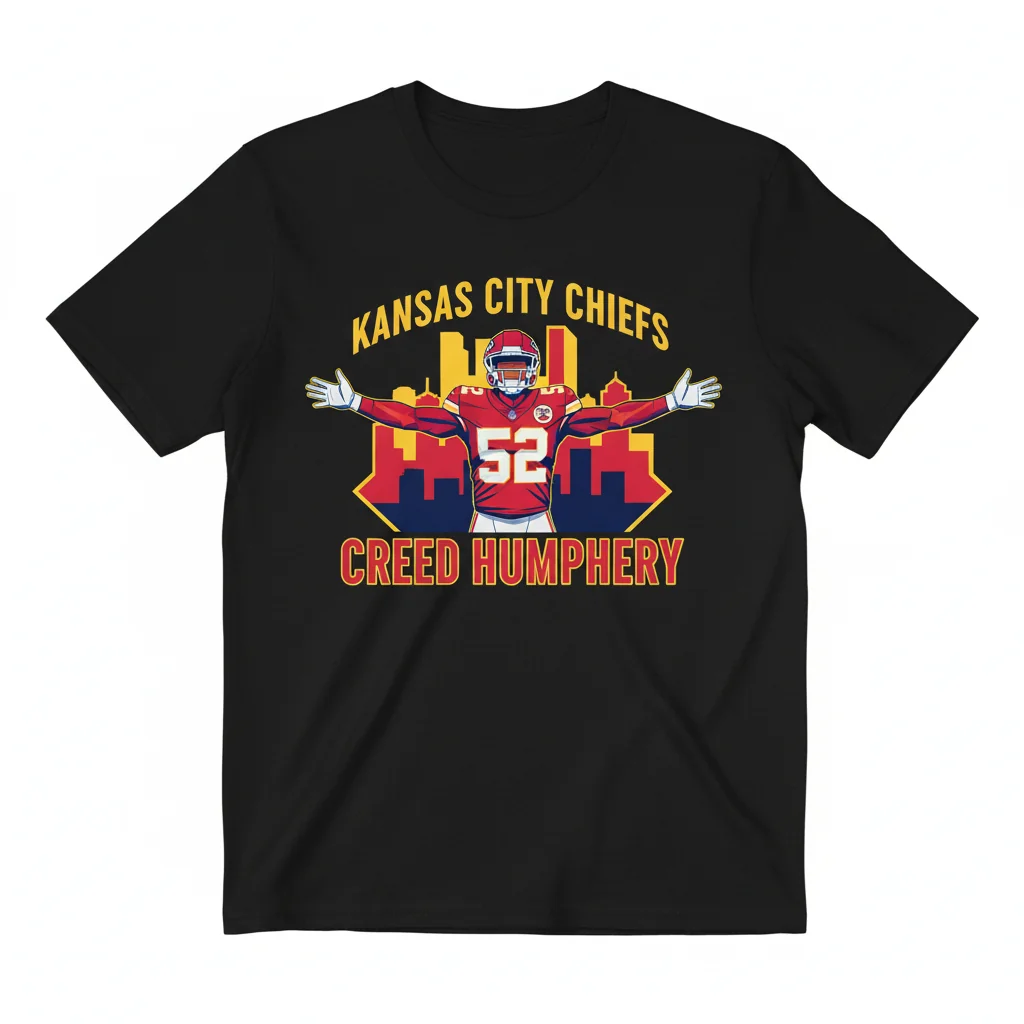 Creed Humphrey Kansas City Chiefs Wide Open Arms T-Shirt