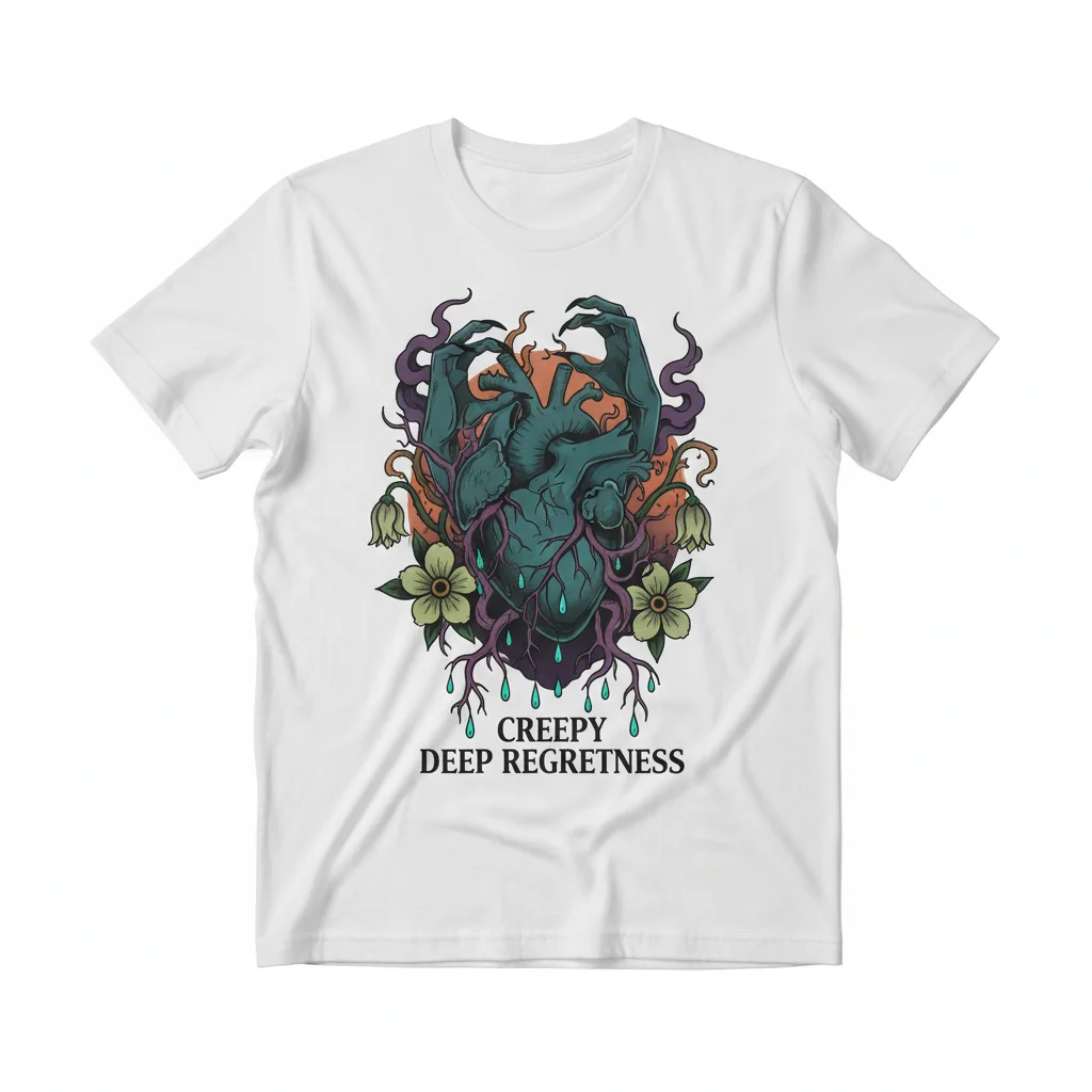 Creepy Deep Regretness Essential T-Shirt - Unique Graphic Tee
