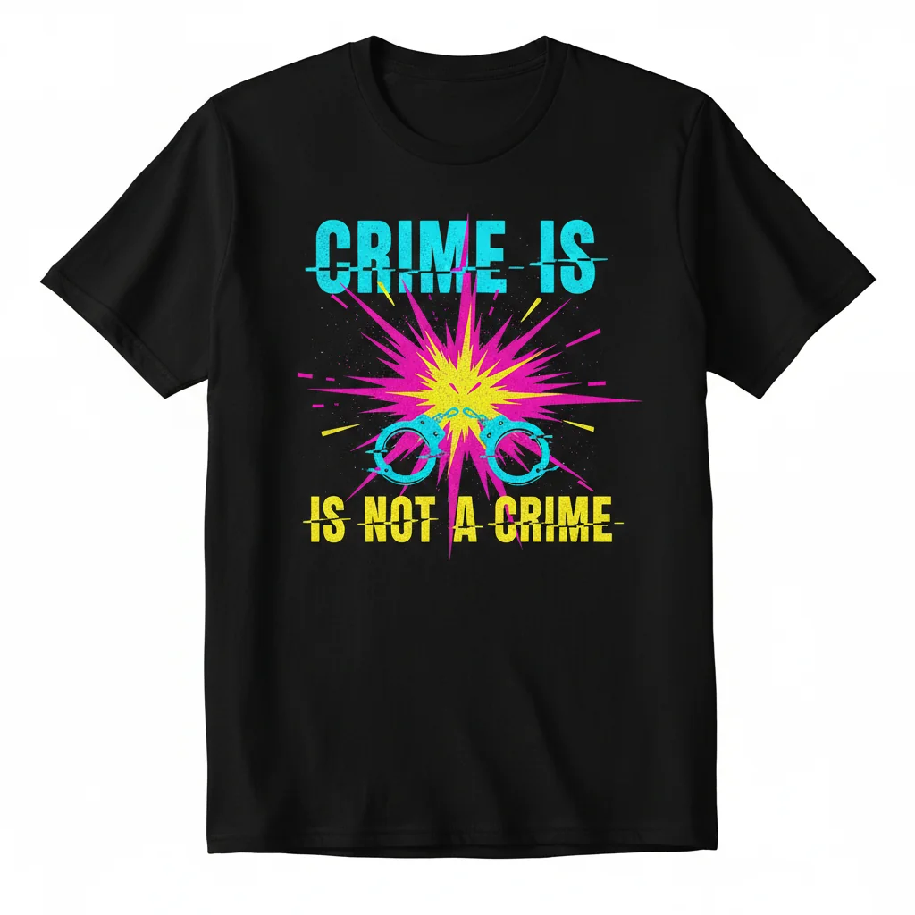 The "Crime is Not a Crime" Statement Tee