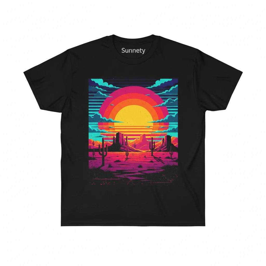 Crimson Horizon Essential T-Shirt - Men's & Women's Ultra-Soft Cotton Tee
