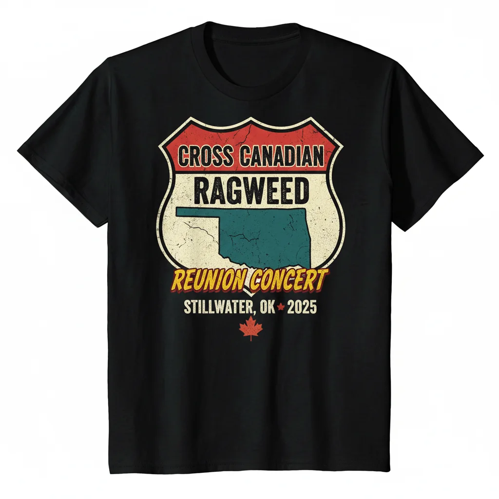 Cross Canadian Ragweed Concert 2025 T-Shirt - Official Fan Apparel