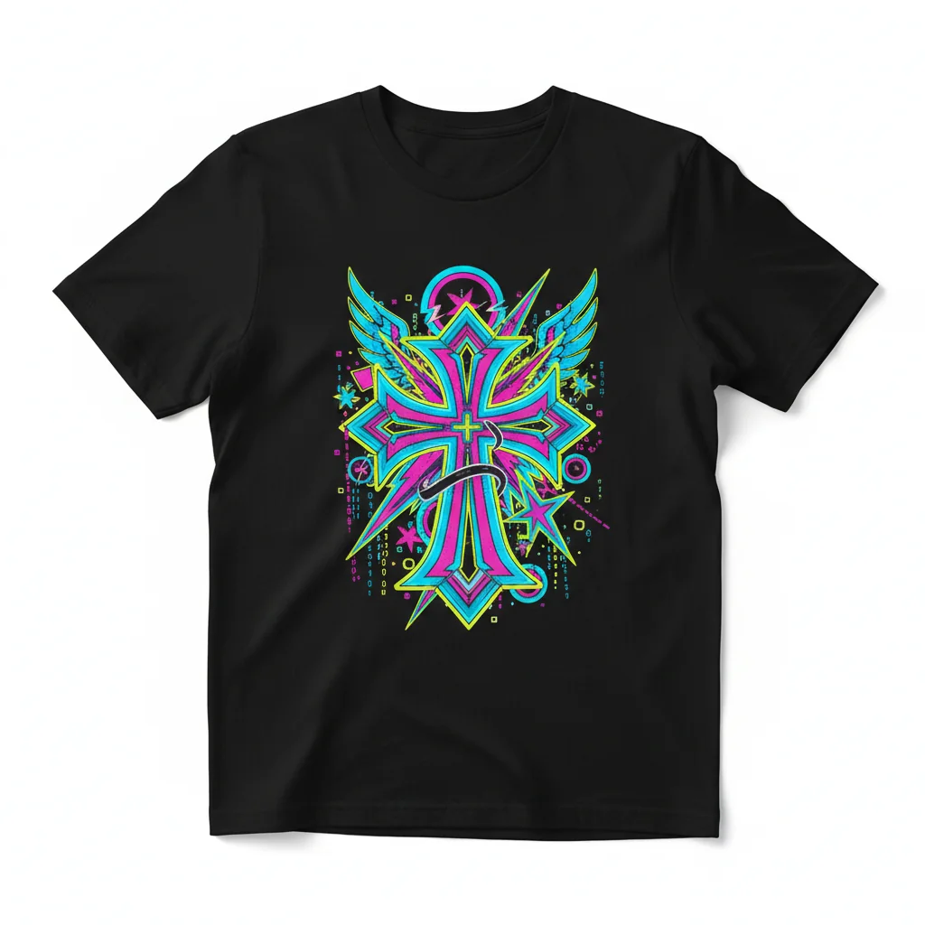 Cruz Y2K Esencial: La Camiseta Que Resiste el Tiempo