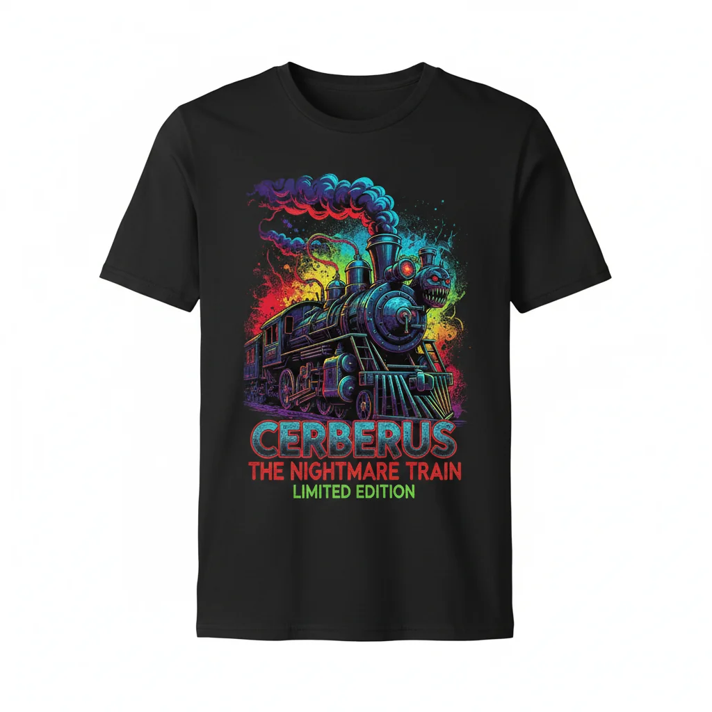 Cerberus The Nightmare Train Limited Edition Essential T-Shirt - Crotoonia Collection