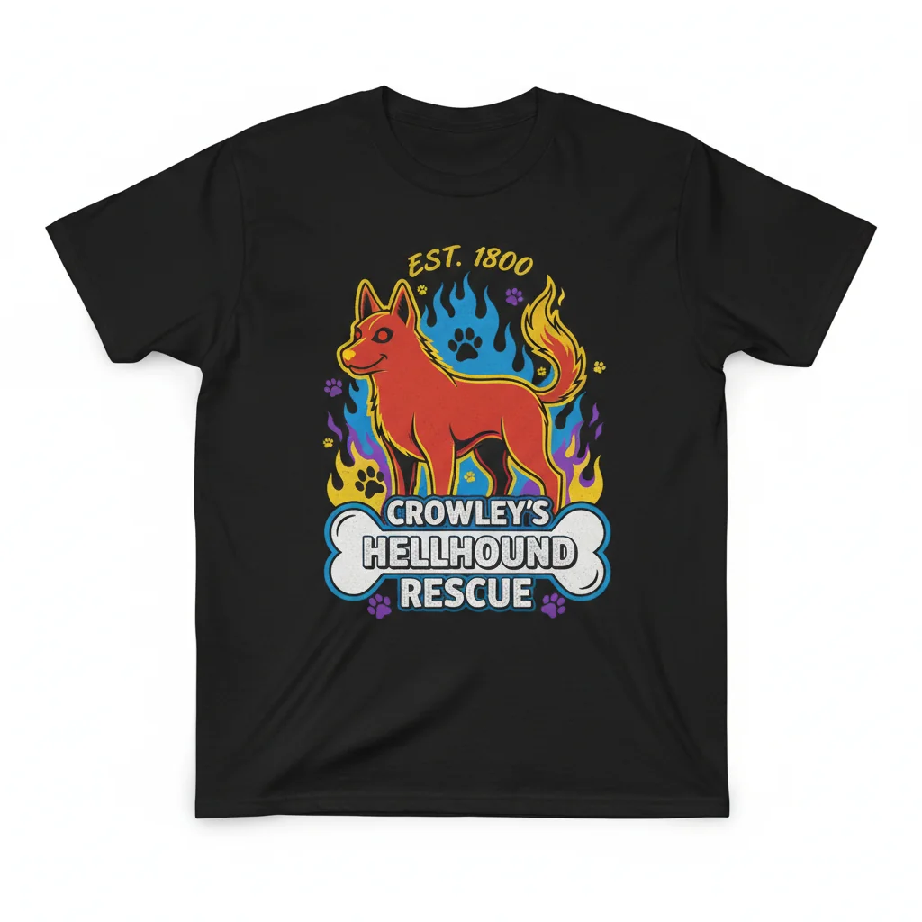 Crowley's Hellhound Rescue T-Shirt | Durable & Ultra-Soft Fan Tee