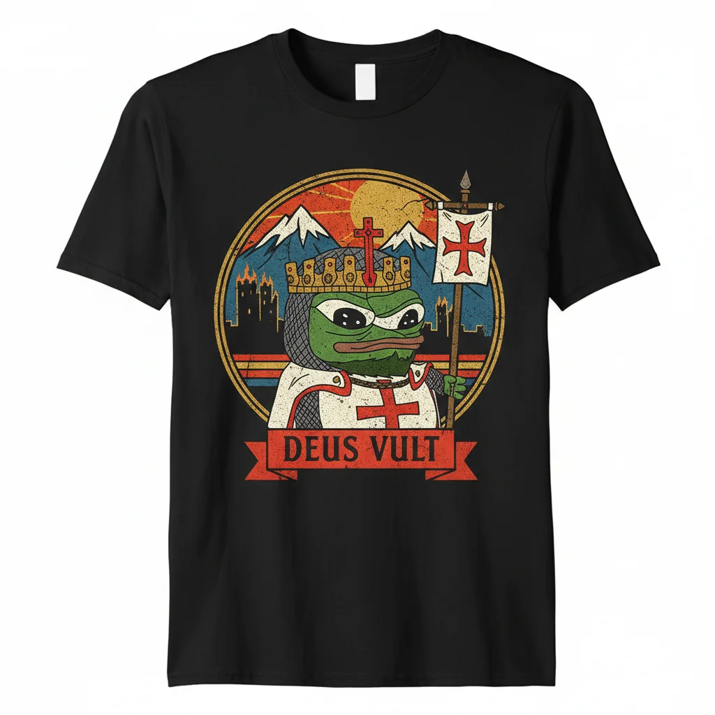Crusader Pepe: Elevated Essential Tee