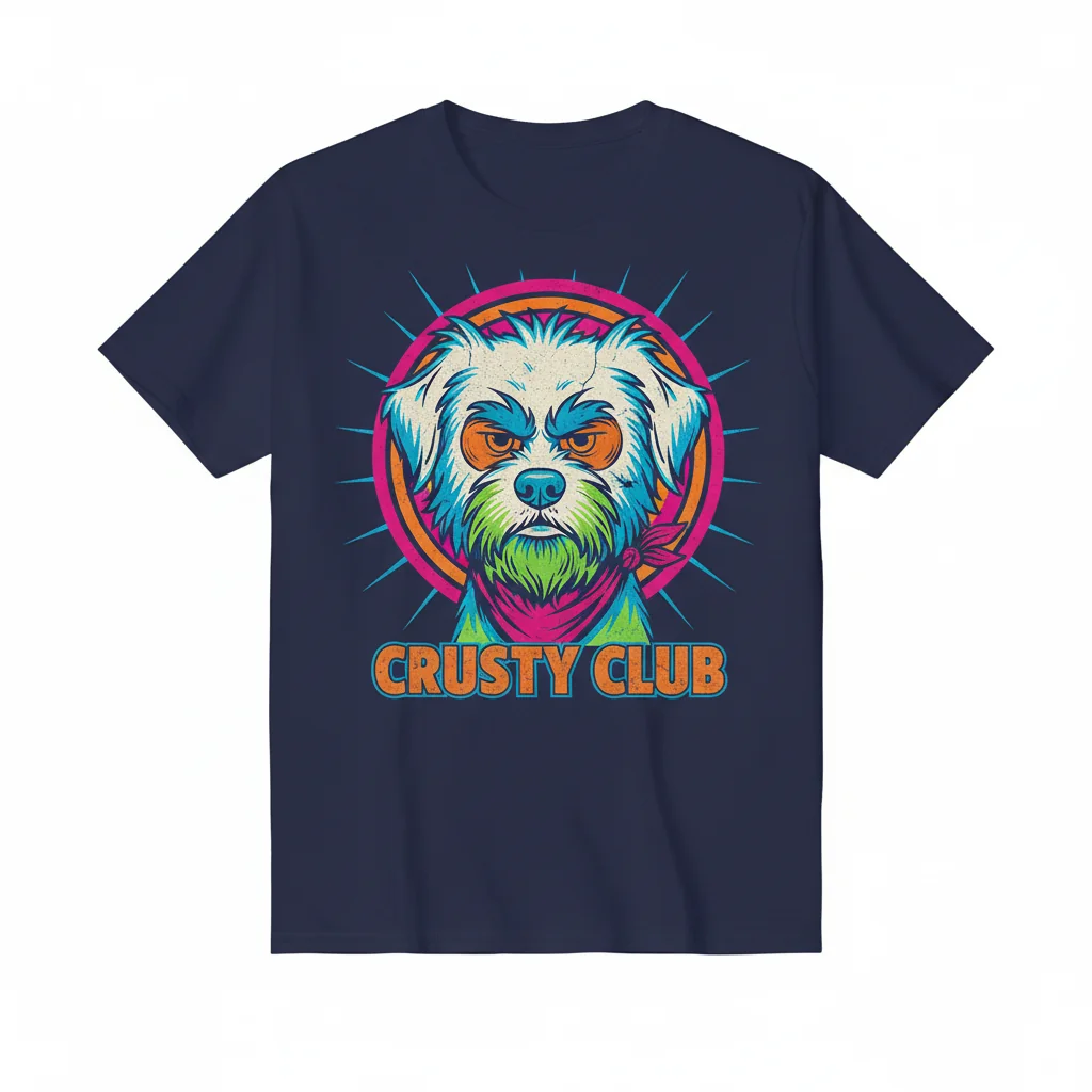 Crusty White Dog: The Essential Street Tee