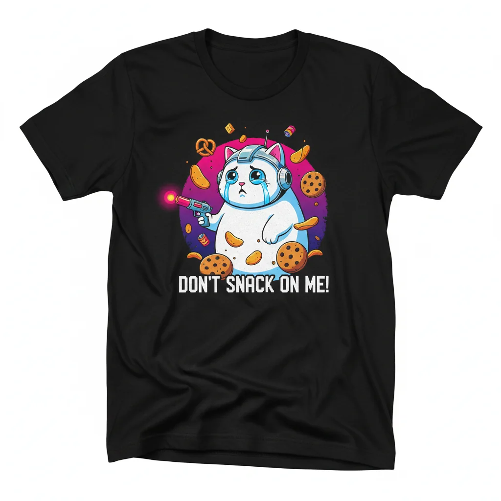 Dabbing Crying Cat Meme T-Shirt - Don't Snack On Me Graphic Tee