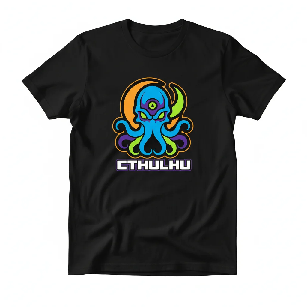 Cthuly's Embrace: An Essential T-Shirt for the Mythos Dreamer