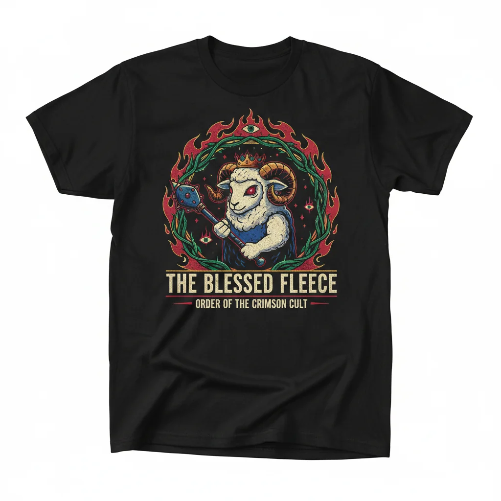 Cult of the Lamb T-Shirt | Cult Leader Graphic Tee for Gamers | Unisex Video Game Apparel