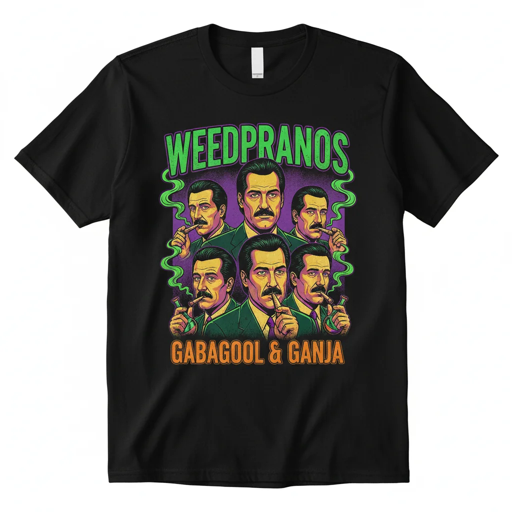 Cum Town Sopranos Weedpranos T-Shirt - Premium Cotton Graphic Tee