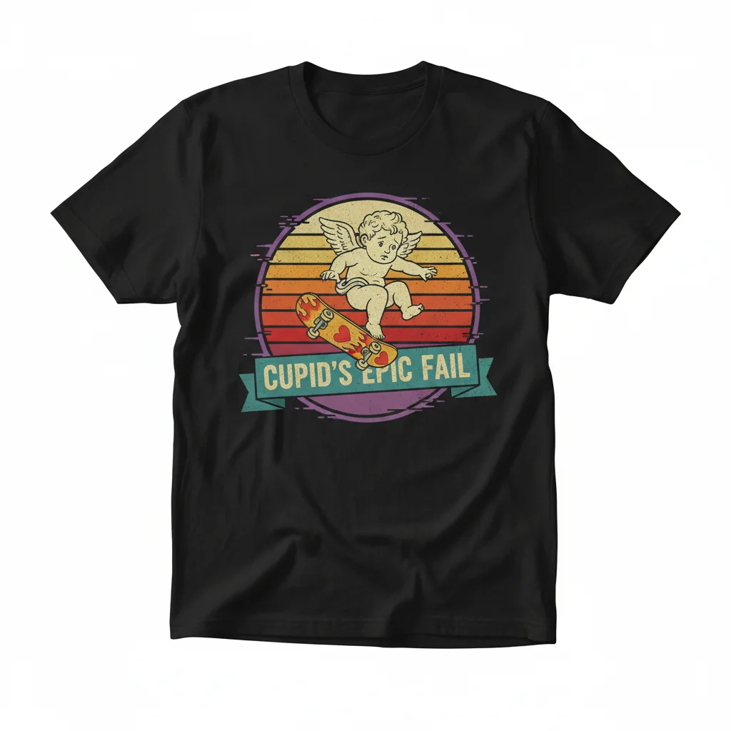 Cupid Stunt: Embrace Your Bold Vintage Spirit Tee