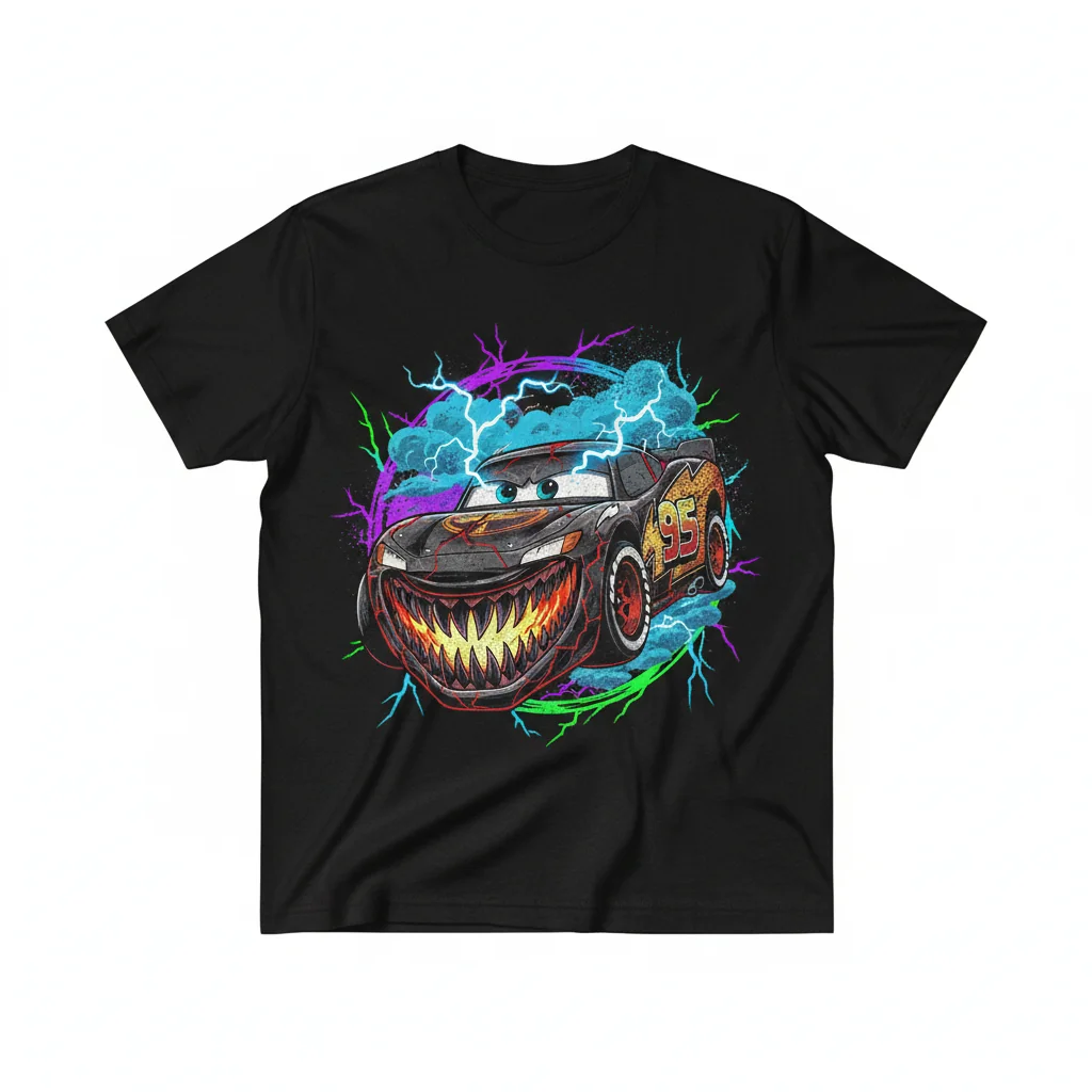 Unleash the Cursed Lightning McQueen: The Ultimate Essential T-Shirt