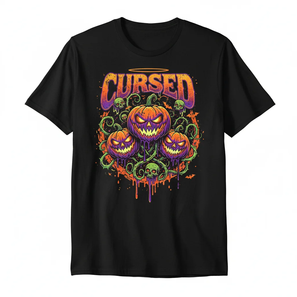 Embrace the Enchantment: Cursed Pumpkins Halloween Tee