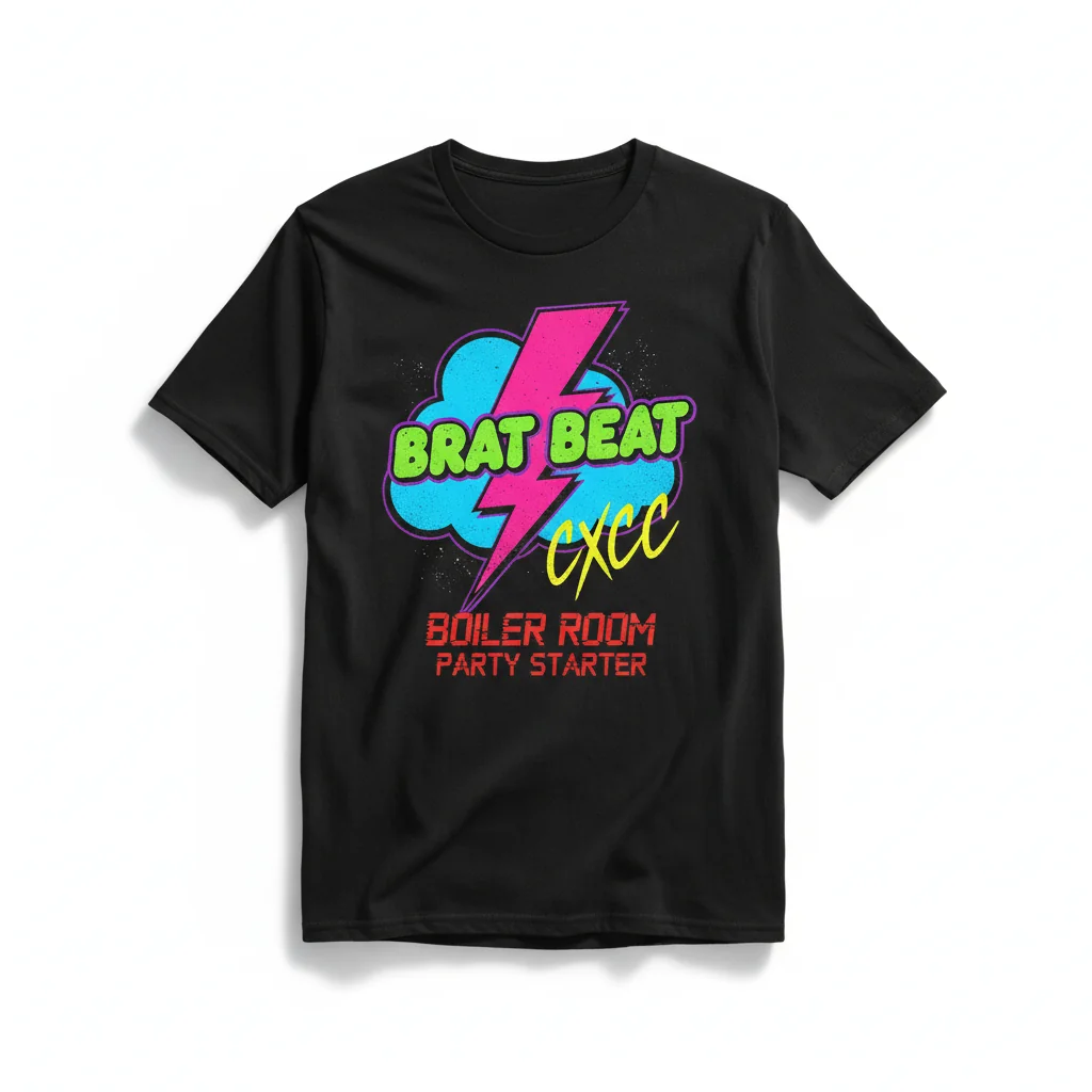 The 'Brat' Style Tee | Charli XCX Inspired Original Artwork