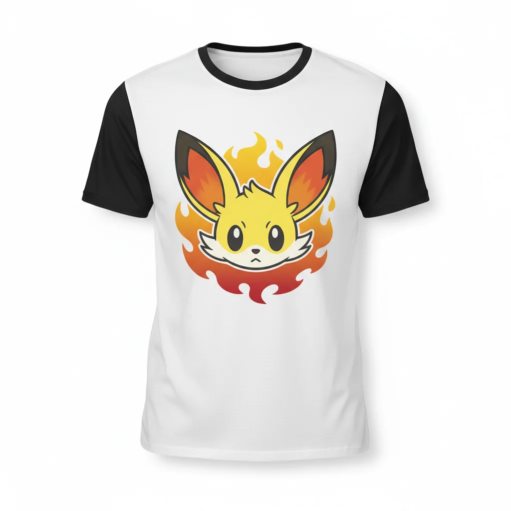 Fennekin Graphic Tee: Durable Comfort, Lasting Style