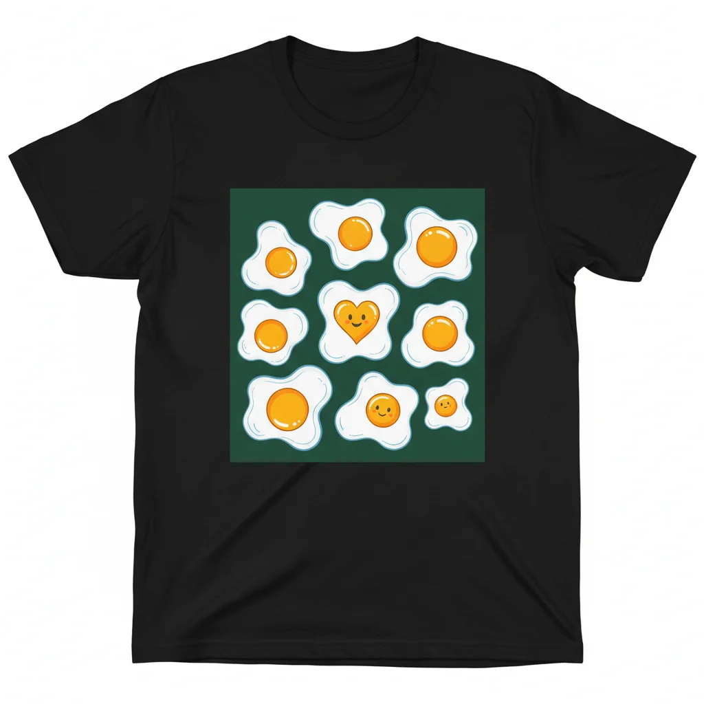 The Fried Egg Tee - Dark Green