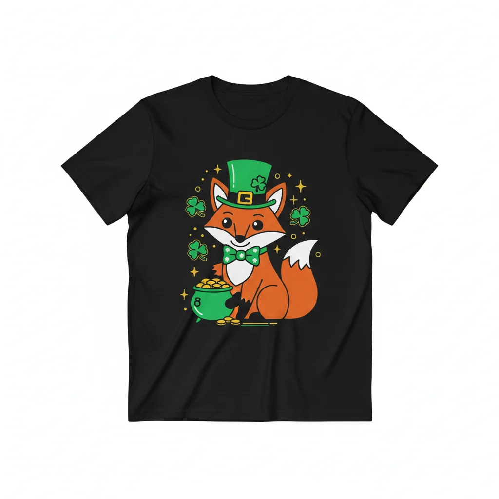 Cute Leprechaun Fox Graphic Essential T-Shirt - St. Patrick's Day Animal Tee