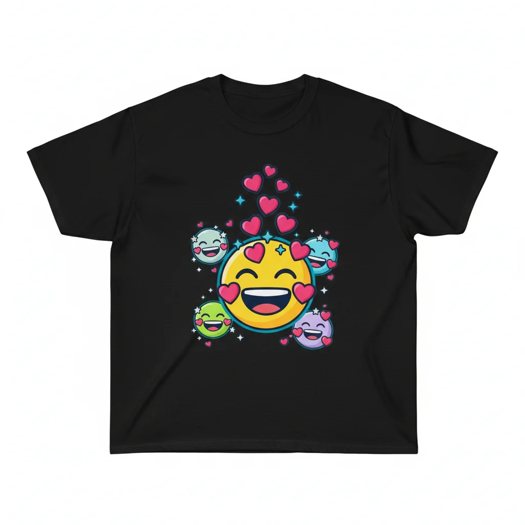 Cuteness Overload Emoji – Ultra-Durable Essential Unisex T-Shirt
