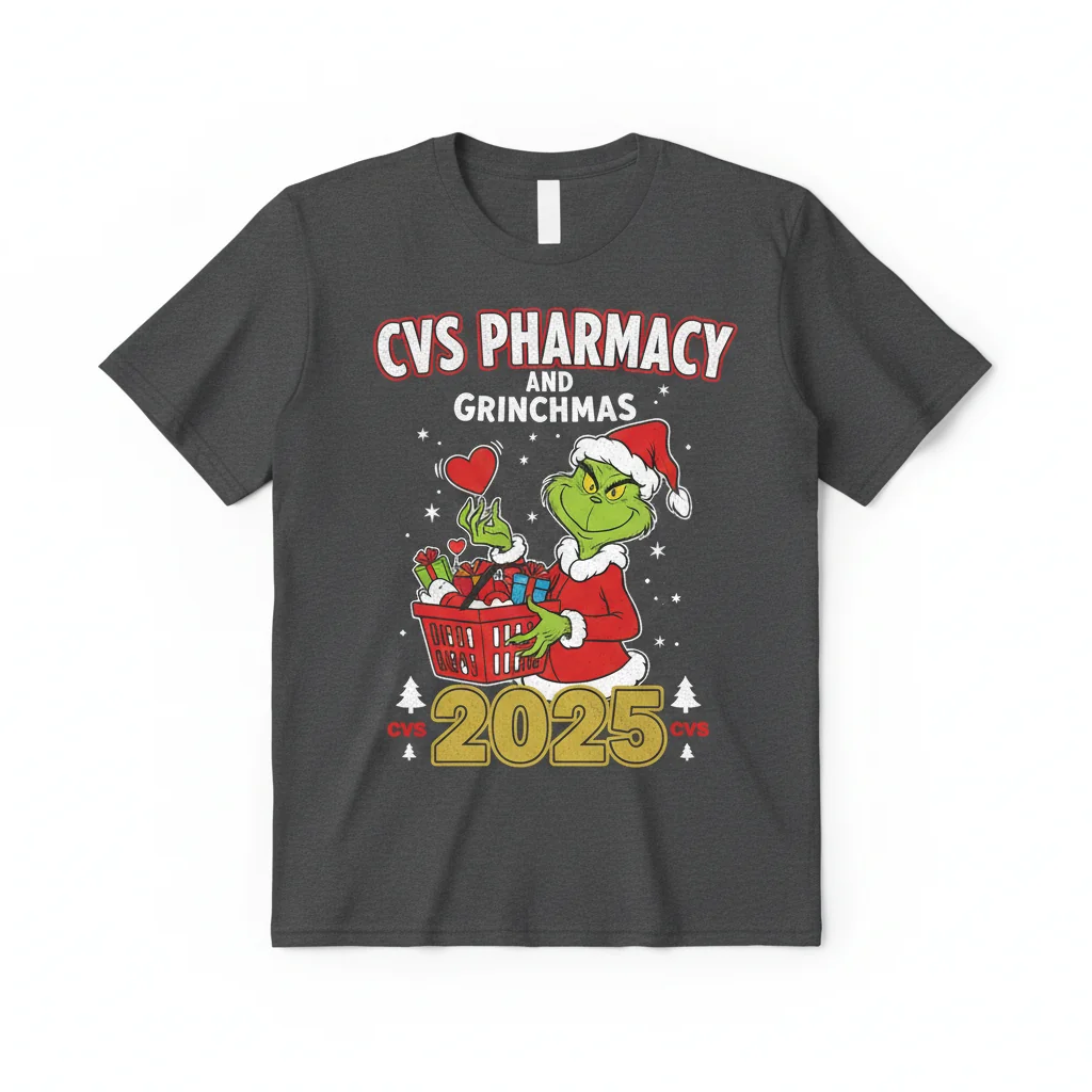 CVS Pharmacy Grinch Grinchmas Christmas 2025 T-Shirt