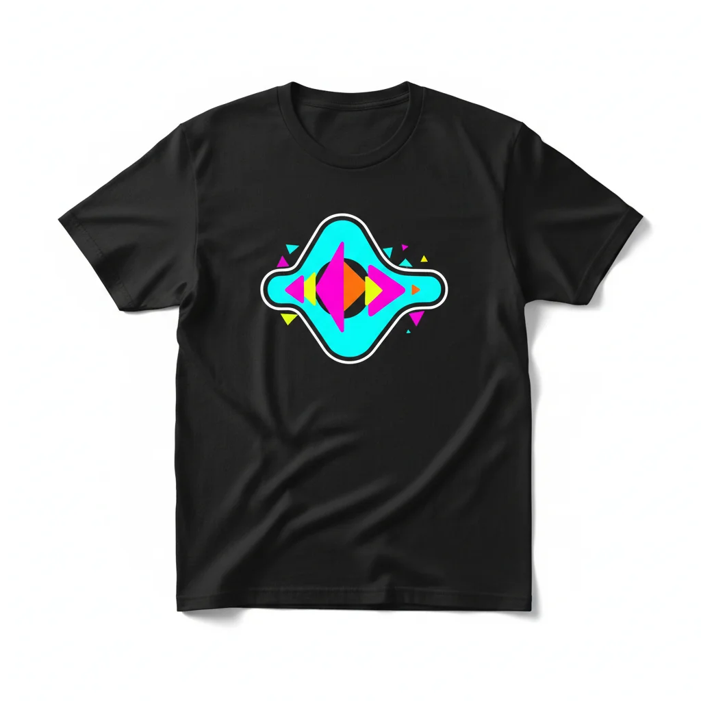 Cyan Blue Graphic T-Shirt - Vibrant & Comfy Unisex Tee