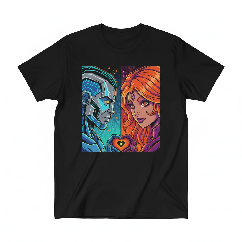 Cyborg x Starfire Comic Essential T-Shirt - DC Teen Titans Tee