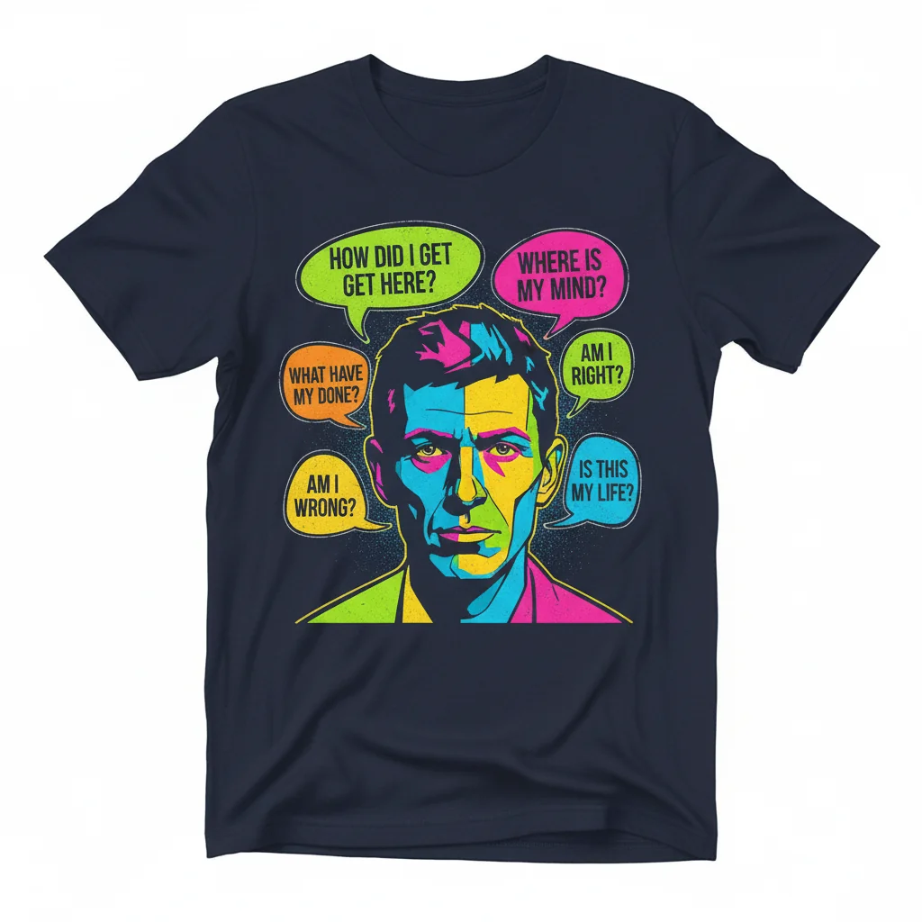 D. Byrne You May Ask Yourself Premium Cotton T-Shirt - Relaxed Fit