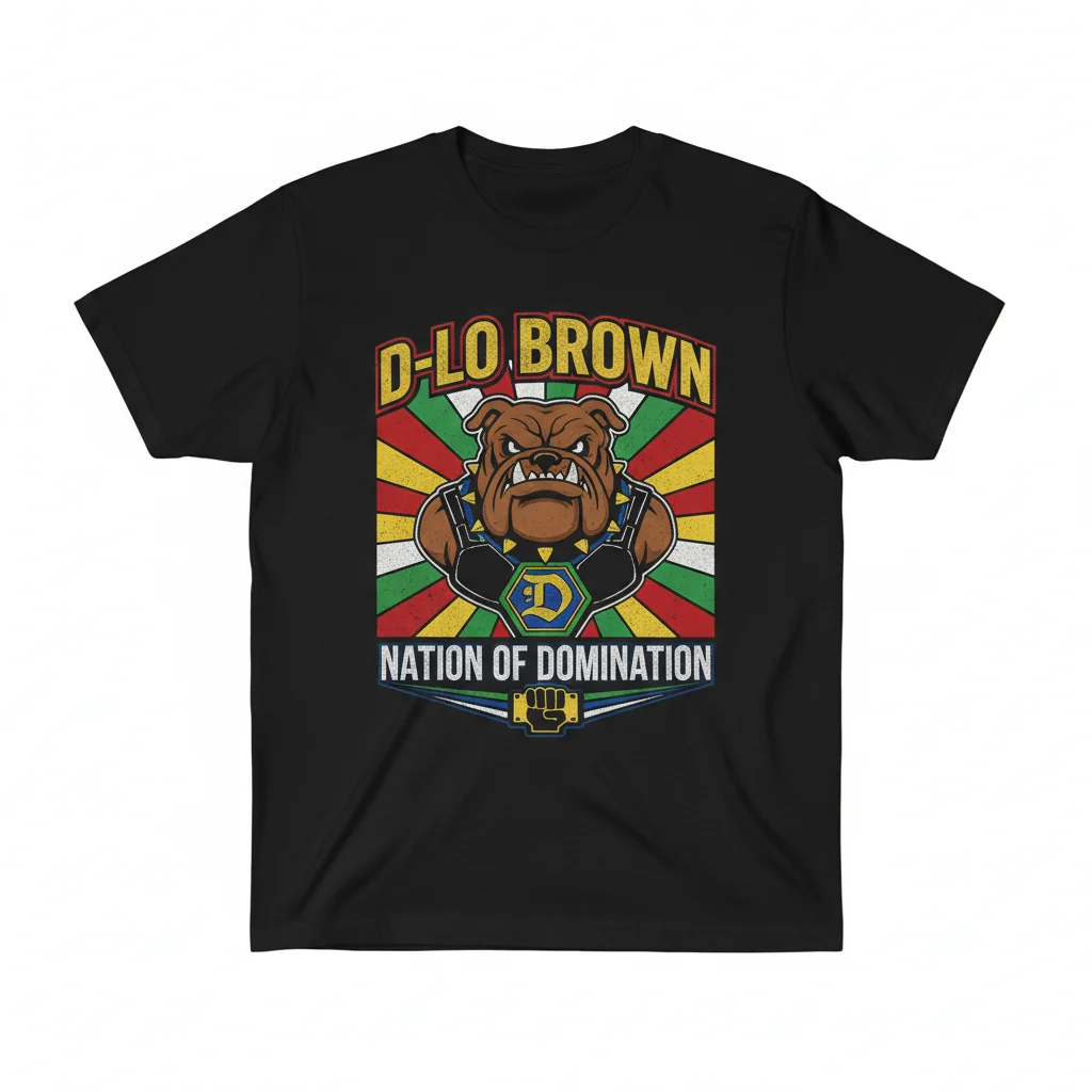 D-Lo Brown Nation of Domination Wrestling Fan Essential T-Shirt