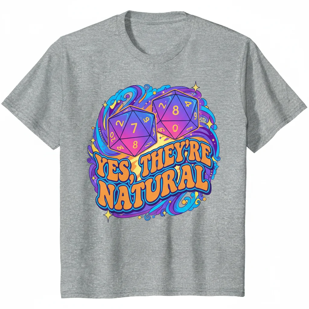 D20 Yes They're Natural Essential T-Shirt – Dice & Gaming Apparel