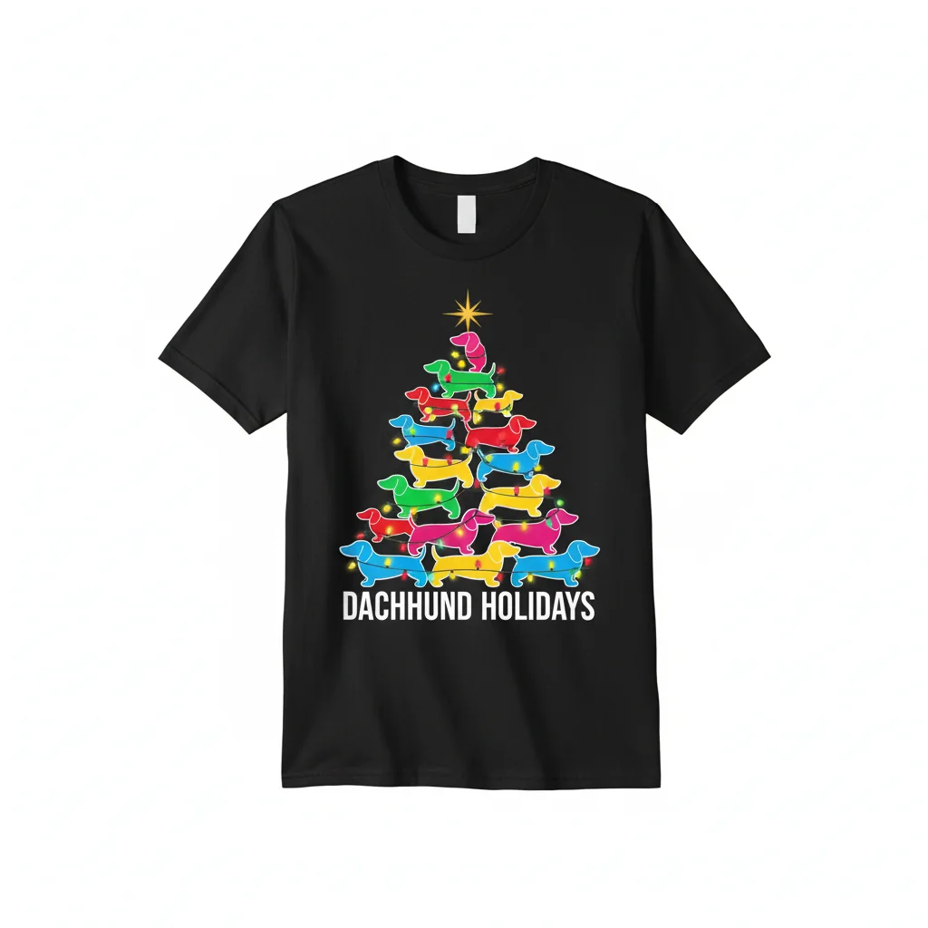 Dachshund Dogs Árbol Navidad Iluminación Ornamento Decoración