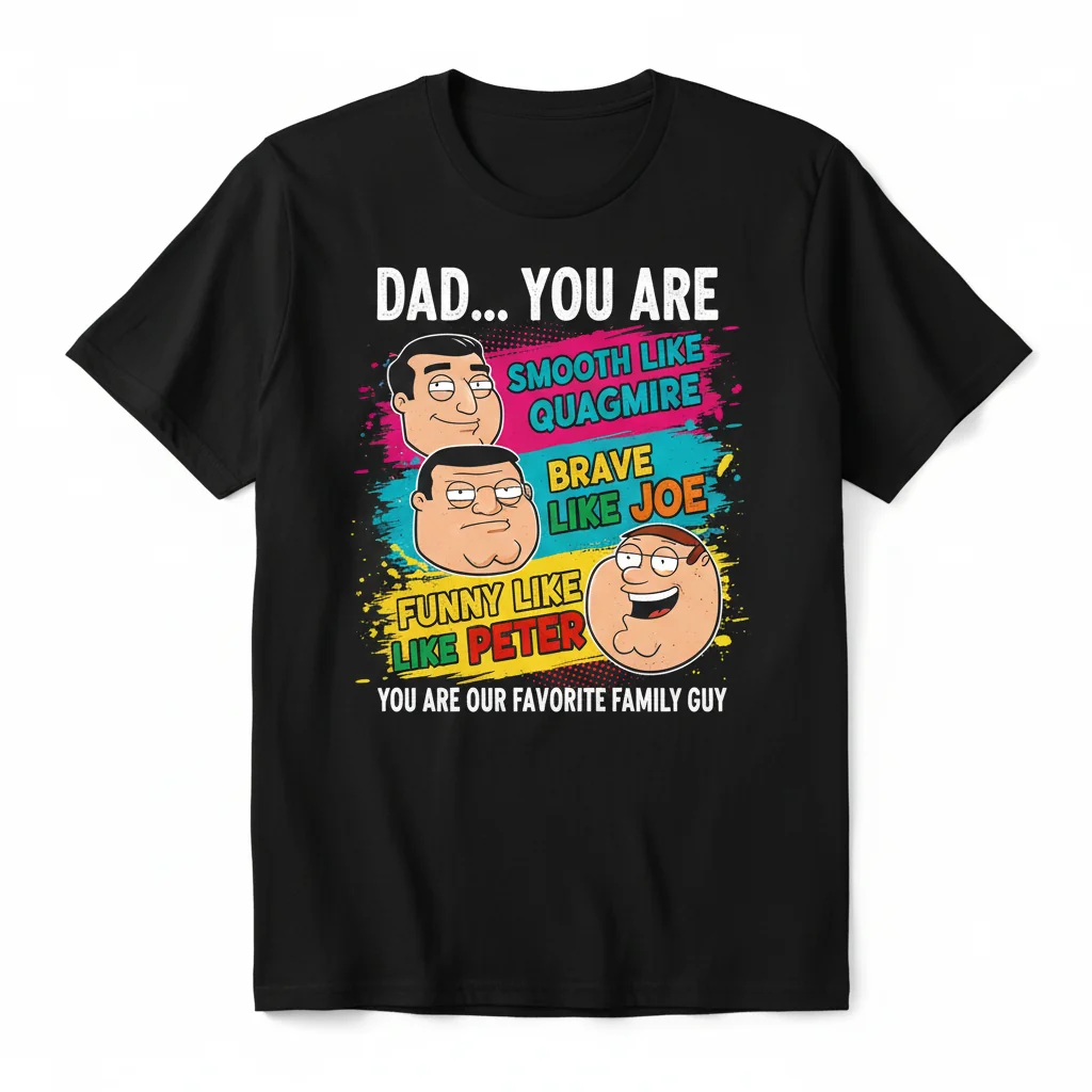 Dad, You're Our Favorite Family Guy - Premium, Durable T-Shirt for Ultimate Fans
