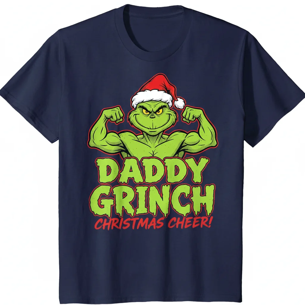 Daddy Grinch Christmas Funny T-Shirt - Essential Unisex Tee