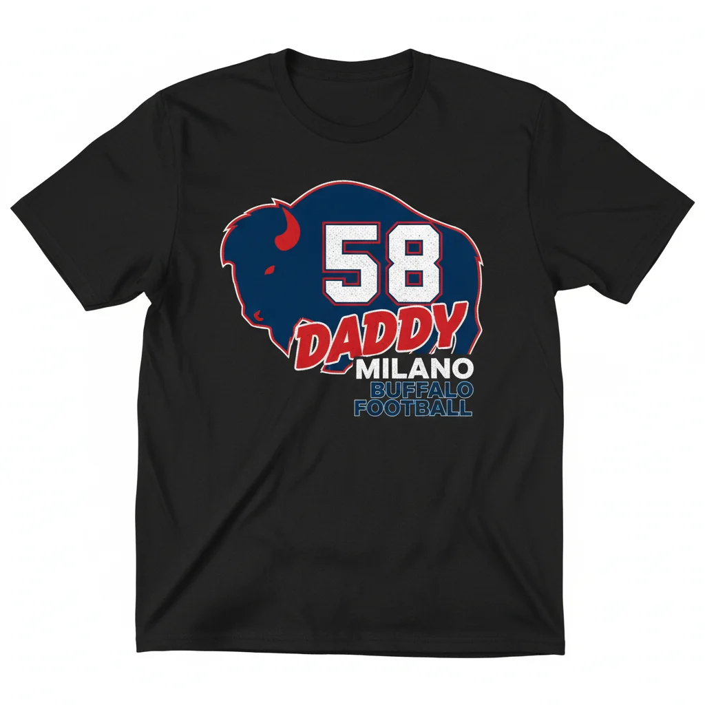 Men's Matt Milano #58 Buffalo Bills NFL Football T-Shirt - Official Fan Gear