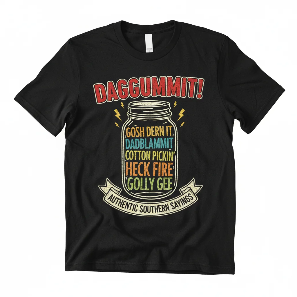 Dadgummit Southern Cuss Words T-Shirt - Funny Essential Tee