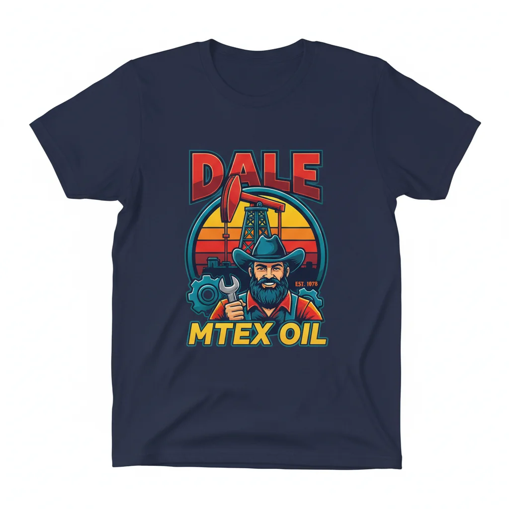 Dale MTex Oil Tribute Essential T-Shirt – Classic Car Fan Apparel