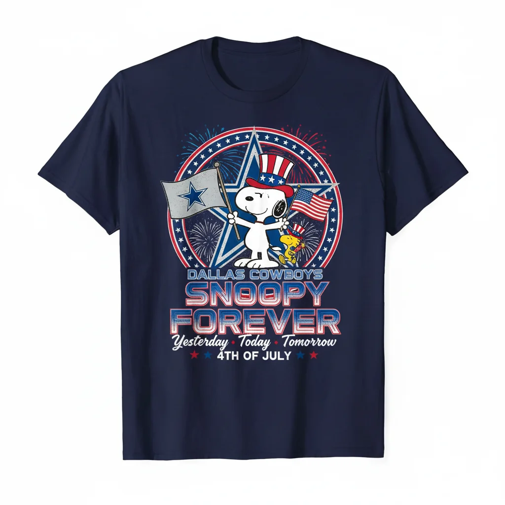 Dallas Cowboys Snoopy Forever NFL Shirt - Ultimate Fan Comfort & Durability