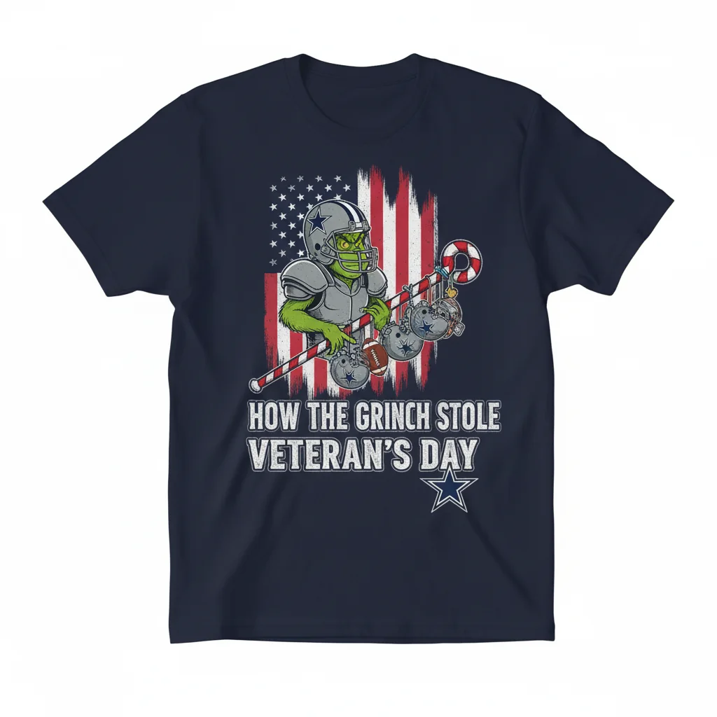 Dallas Cowboys Grinch Veteran's Day Shirt - Ultimate Fan Comfort & Durability