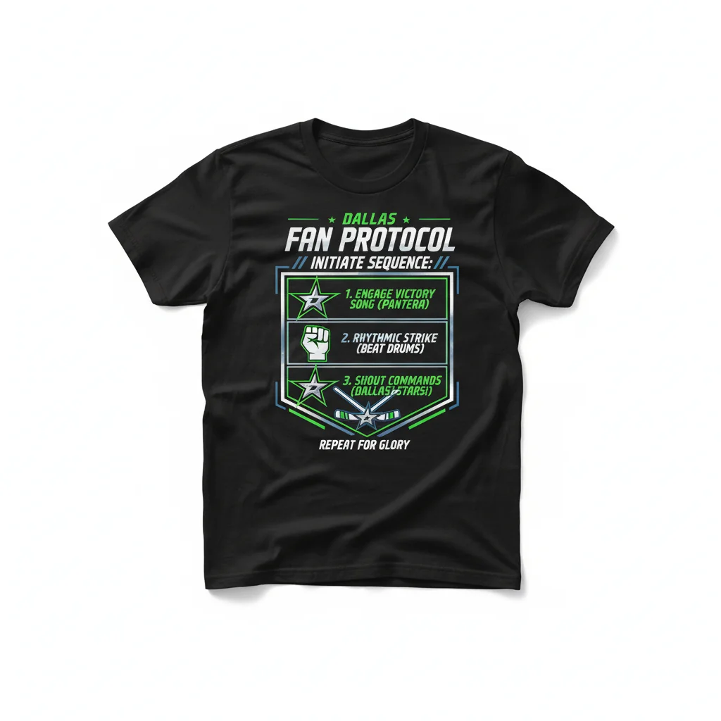 Dallas Stars Fan Instruction Guide T-Shirt – Official Gear