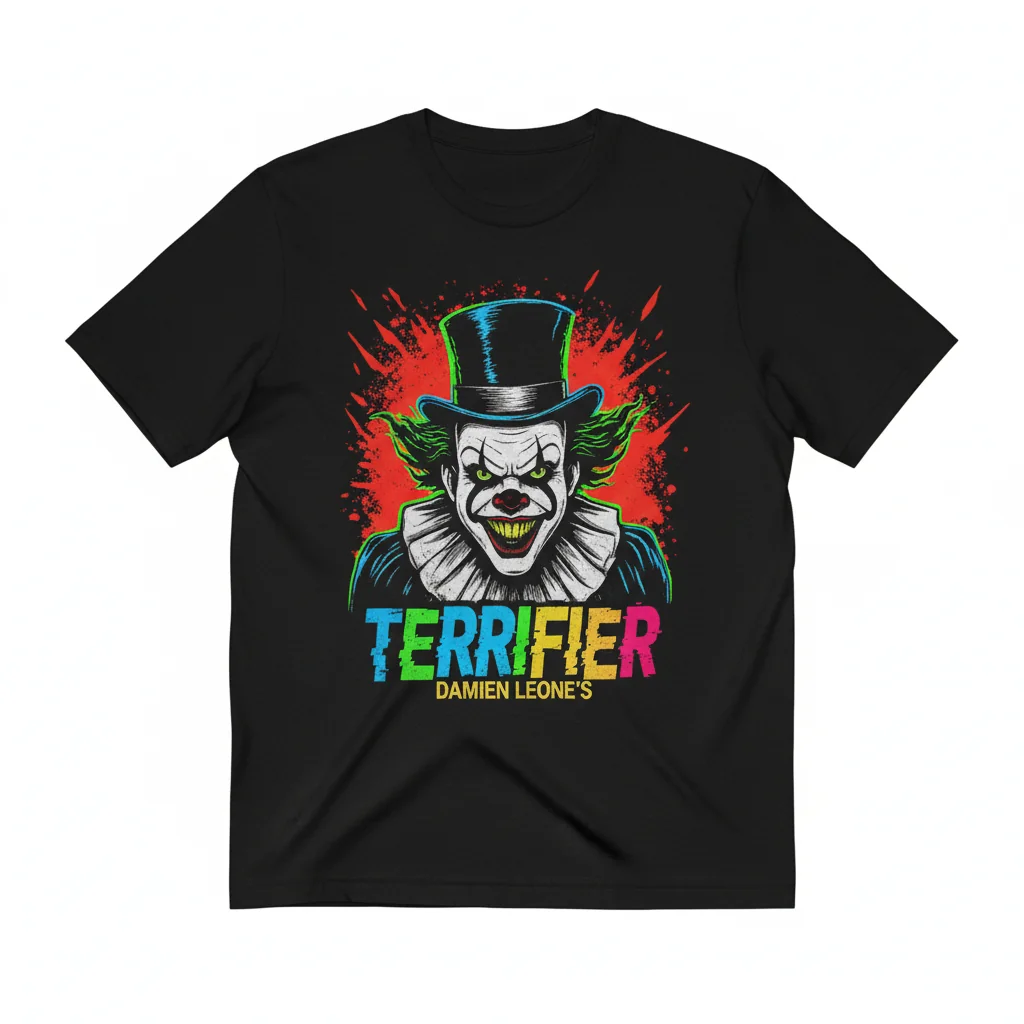 Terrifier Horror T-Shirt – Damien Leone Film Merch – Unisex Cotton Tee