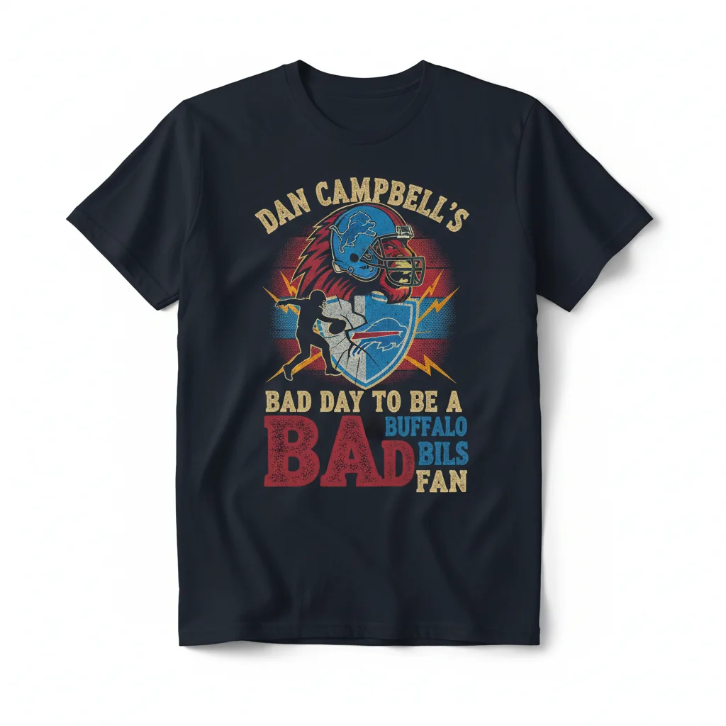 Dan Campbell's Triumph: Lions Fan Celebration Tee