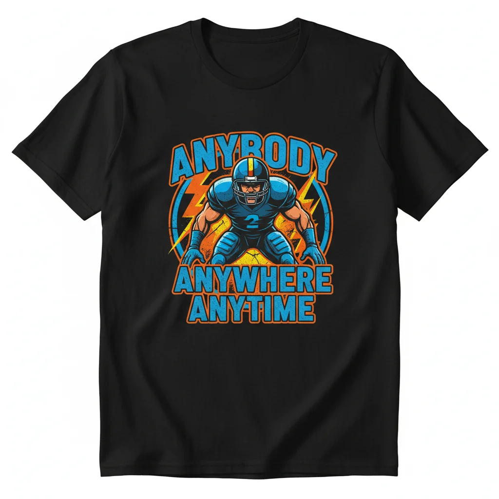 Dan Quinn 'Anybody Anywhere Anytime' Premium Fan Tee – Built to Last