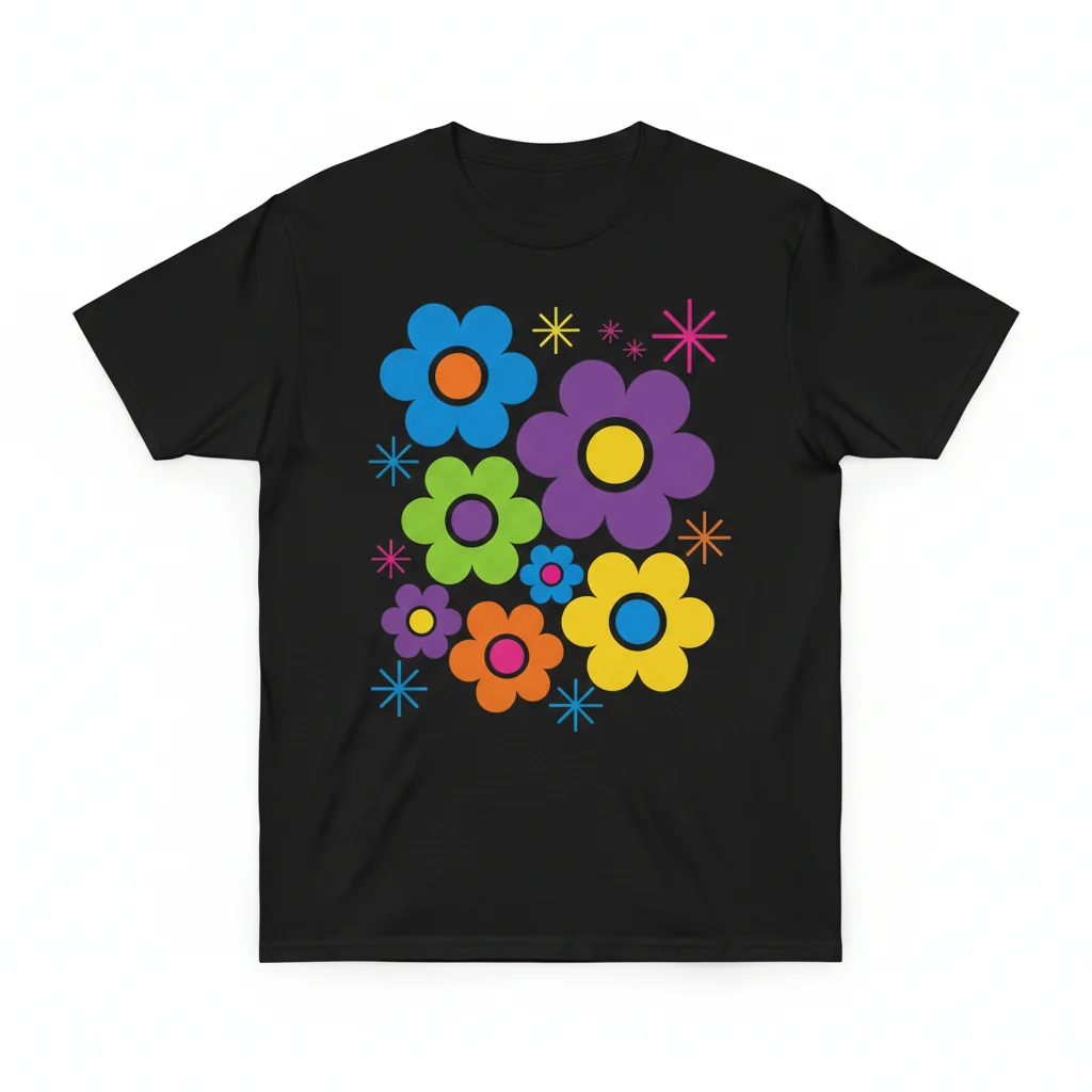 Dandys World Flower Shirt | Ultra-Durable & Vibrant Unisex Tee
