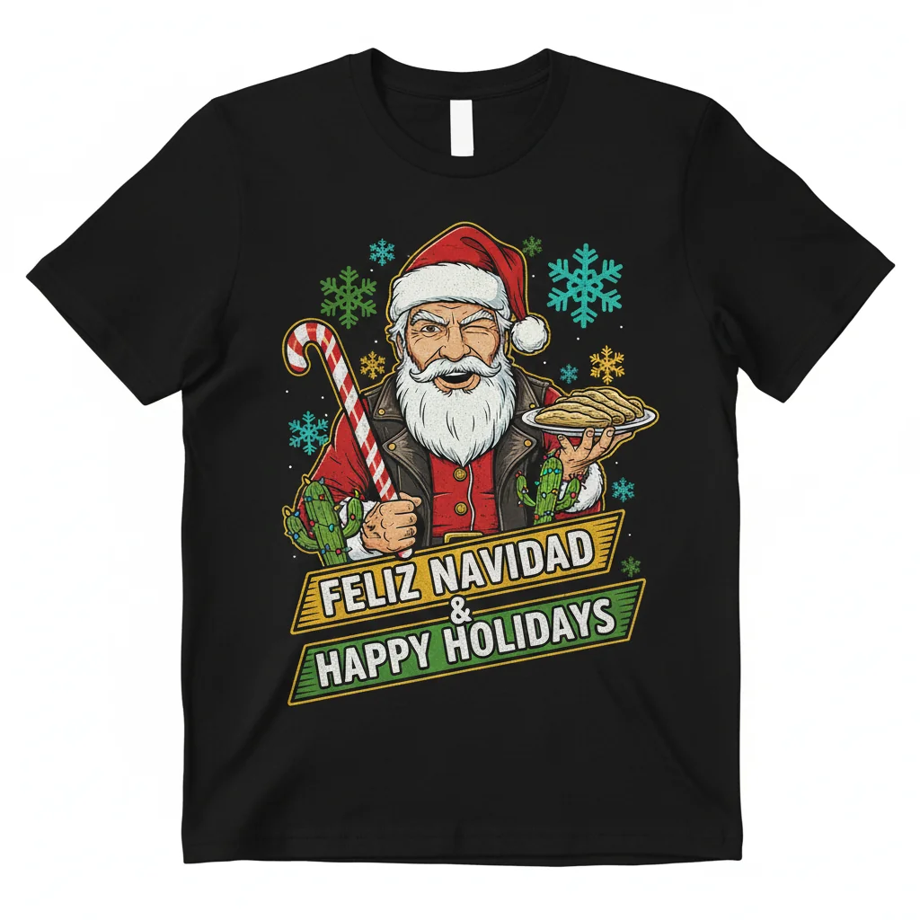 Danny Trejo Santa Christmas Shirt - Ultra-Soft & Durable Holiday Tee