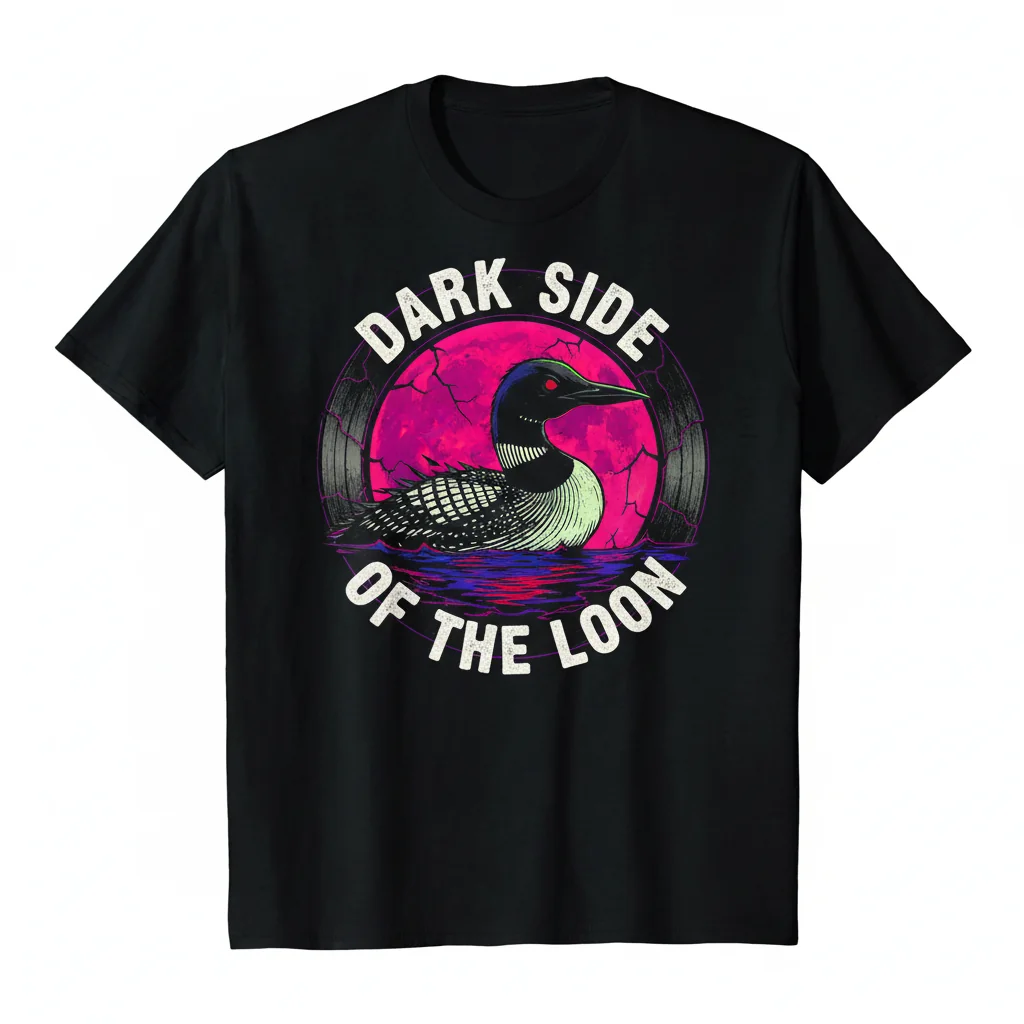 Dark Side Of The Loon Shirt - Premium Cotton Graphic Tee | Mythical Creature Design