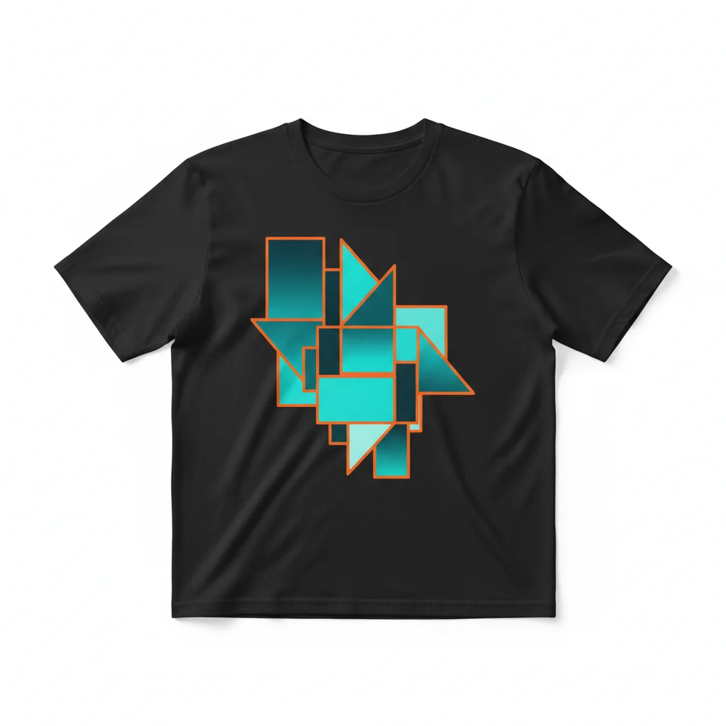 Dark Turquoise Solid Color Graphic T-Shirt – Fade-Resistant & Pre-Shrunk