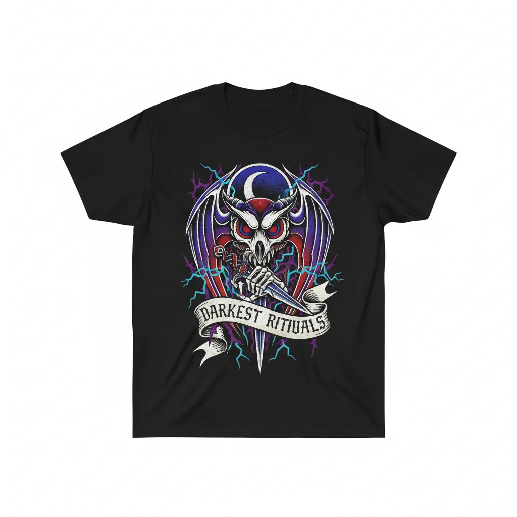 Darkened Nocturn Slaughtercult T-Shirt | Official Band Merch | Black Metal Graphic Tee