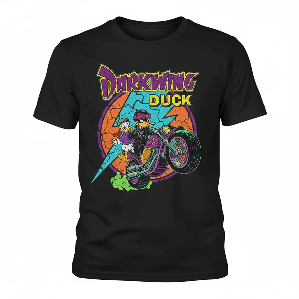 Darkwing Duck Motorcycle Premium Unisex T-Shirt – Fade-Resistant & Comfortable